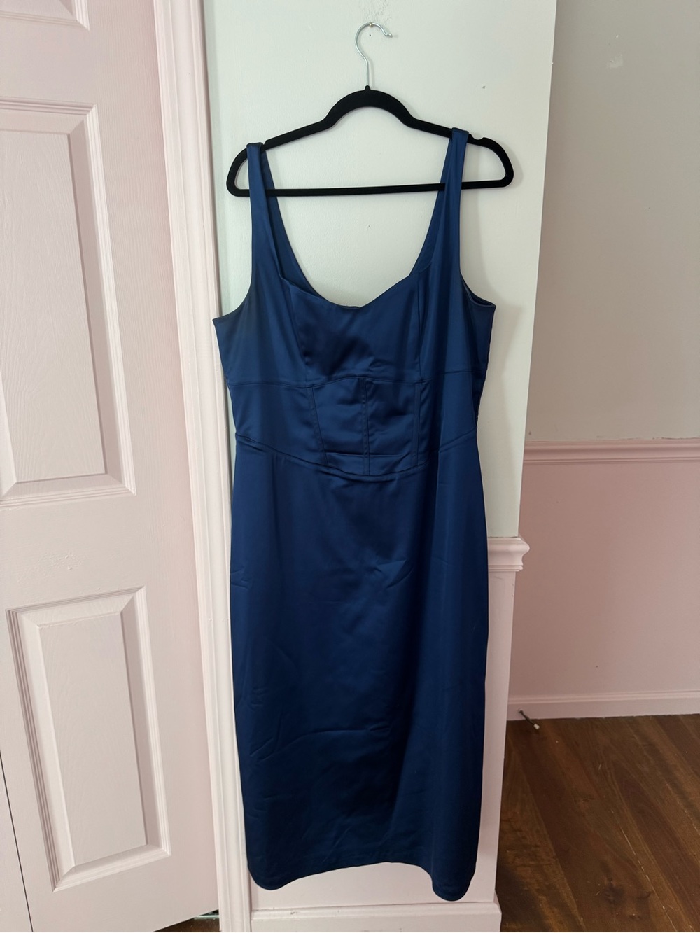 Abercrombie & Fitch Deep Blue Midi Sheath Dress